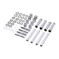 Complete Evo B.T. pushrod cover kit. Chrome