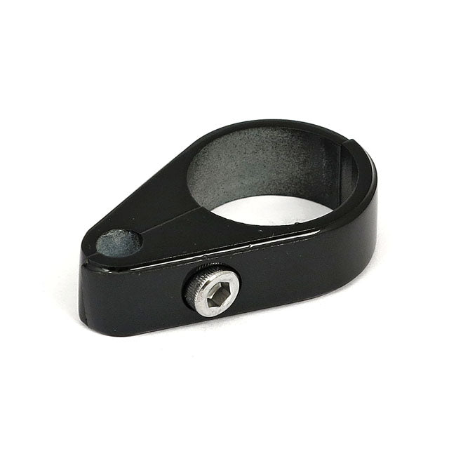 2-piece frame cable clamp. Throttle. Black — Universal