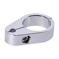 2-piece frame cable clamp. Throttle. Chrome — Universal