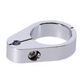 2-piece frame cable clamp. Throttle. Chrome — Universal