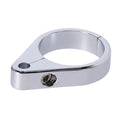 2-piece frame cable clamp. Throttle. Chrome — Universal