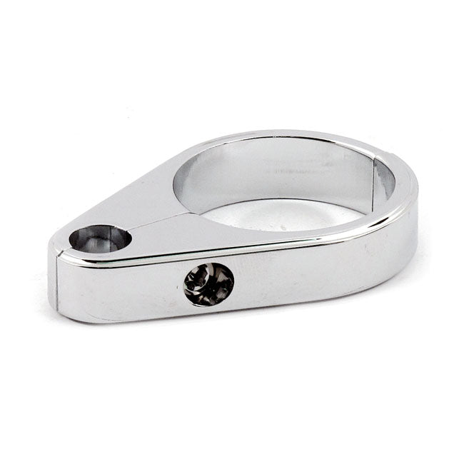 2-piece frame cable clamp. Clutch. Chrome — Universal