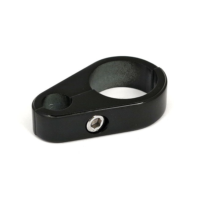 2-piece frame cable clamp. Clutch. Black — Universal