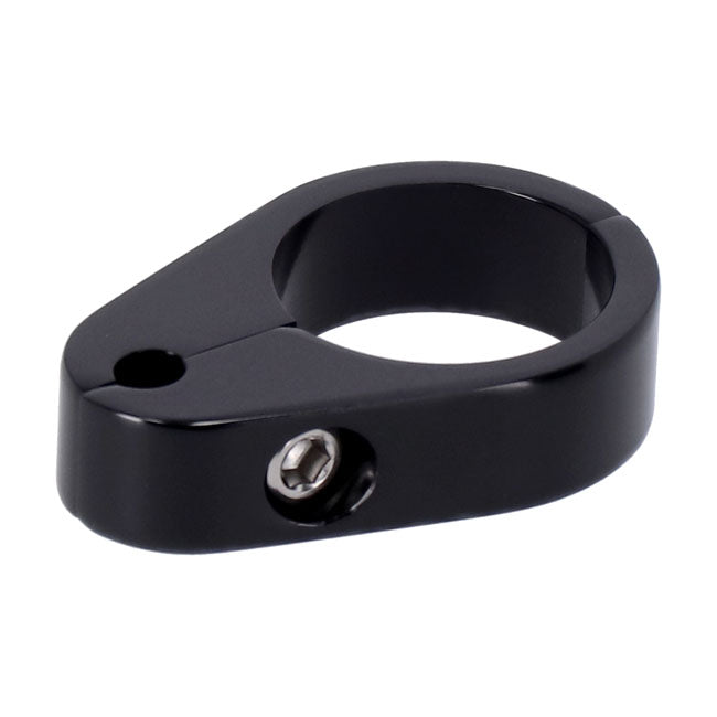 2-piece frame cable clamp. Throttle. Black — Universal