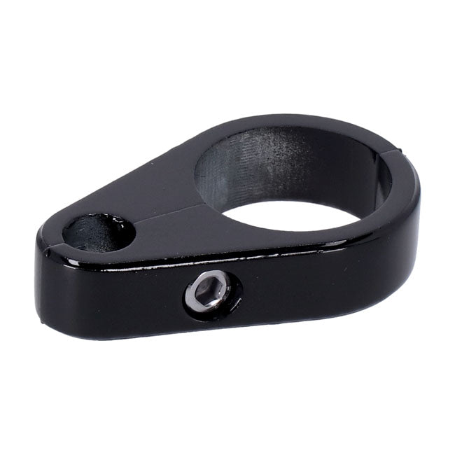 2-piece frame cable clamp. Clutch. Black — Universal