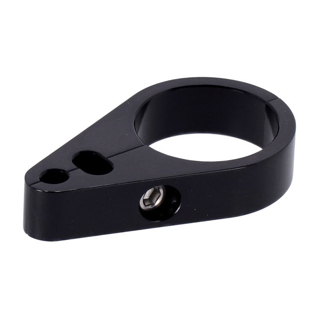 2-Piece frame cable clamp. Throttle/Idle/Brake. Black — Universal