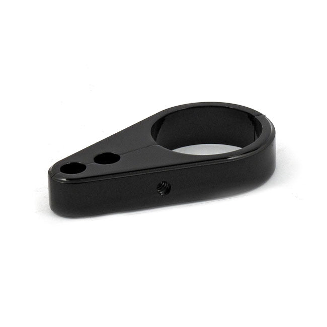 2-piece frame cable clamp. Throttle/Idle. Black — Universal