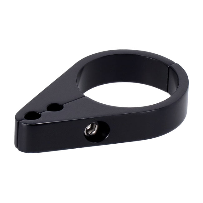 2-piece frame cable clamp. Throttle/Idle. Black — Universal
