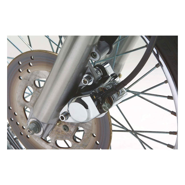 Brake caliper, left front — 84-99 Big Twin (excl. Springers); 84-99 XL Sportster (NU)
