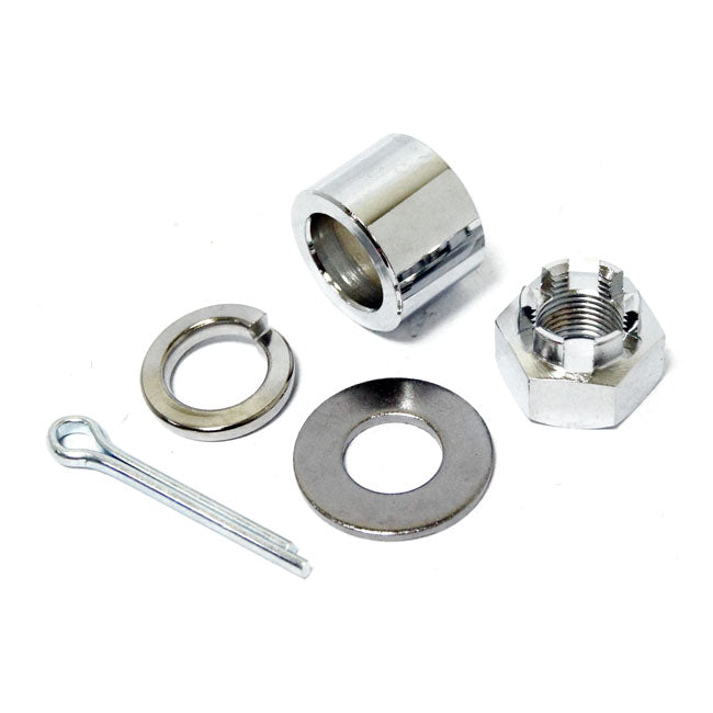 Rear axle hardware kit — 73-85 FL; FX; FXST. 4-speed chain drive models (NU)