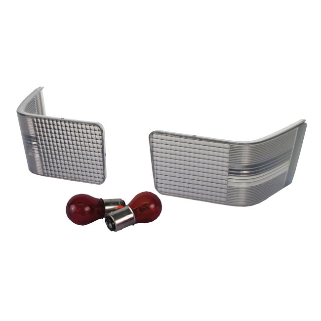 Tour-Pak replacement lens kit. Smoke lens — 89-13 FLT/Touring WITH TOURPAK BRAKE/TAIL LIGHT KIT