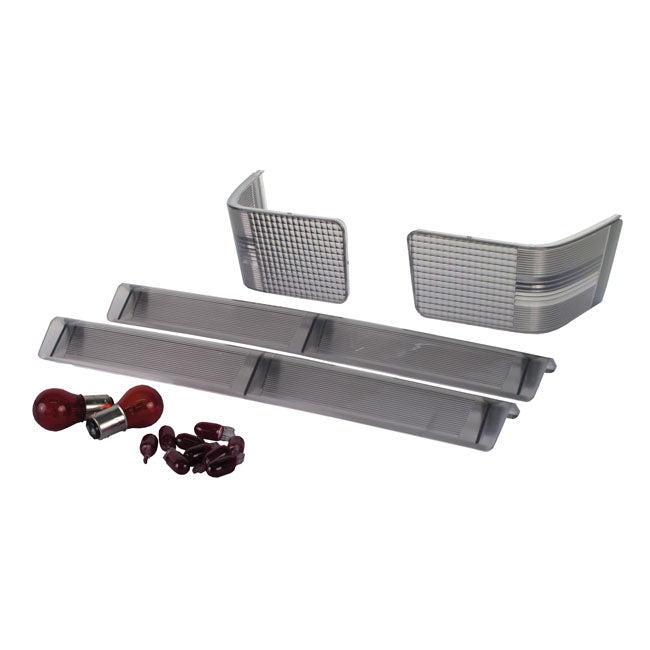 Tour-Pak replacement lens kit. Smoke lens — 79-05 FLT/Touring (NU)