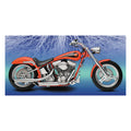 Paughco, Slash cut exhaust (38"). Chrome — 66-69 Shovel (NU)