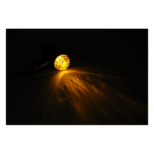 Micro bullet LED turn signals, chrome — 913020