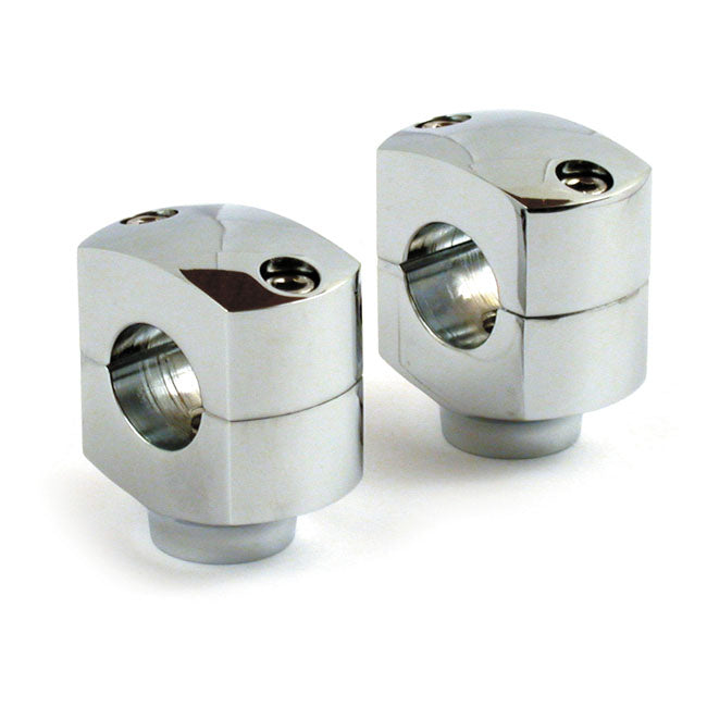 1 1/4" rise domed risers — 73-02 Big Twin; Twin Cam B; XL Sportster (Excl. FLT)