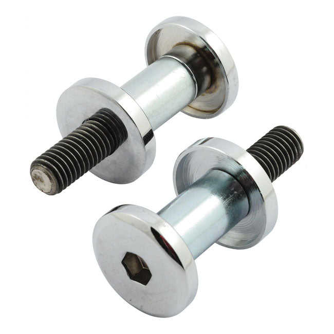 Custom smooth riser mount kit. Chrome, 1/2-13 threaded