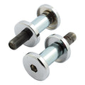 Custom smooth riser mount kit. Chrome, 1/2-20 threaded