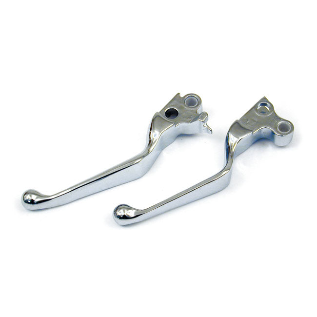 Std style handlebar lever set, chrome