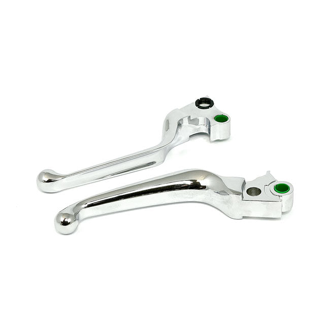 Handlebar lever kit, wide blade — Cable operated - 96-17 Dyna; 96-14 Softail; 96-07 FLT/Touring; 96-03 XL Sportster (NU)
