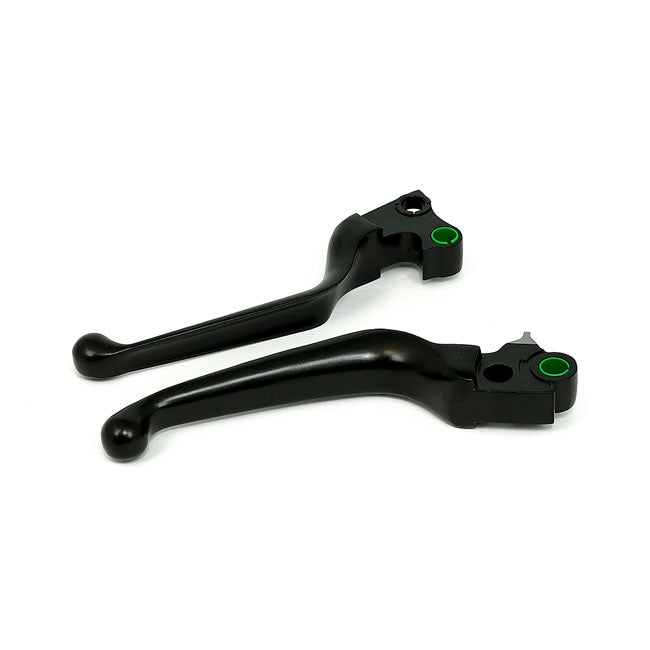 Handlebar lever kit, wide blade — Cable operated - 96-17 Dyna; 96-14 Softail; 96-07 FLT/Touring; 96-03 XL Sportster (NU)