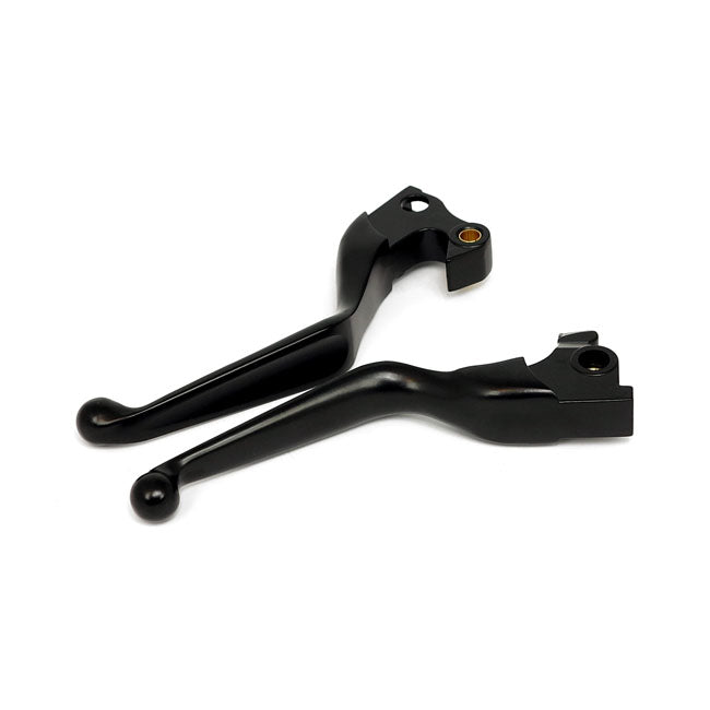 Handlebar lever kit, wide blade — 14-22 XL Sportster