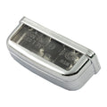 License plate light stockk, chrome. ECE appr.