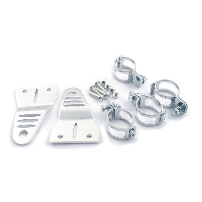 Striker, slotted side mount headlamp bracket assembly. Clear — 913961