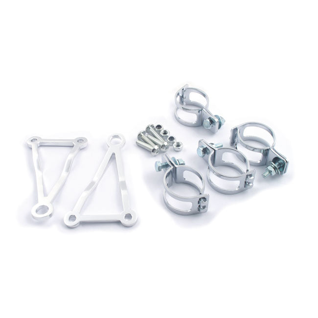 B-triangle, side mount headlamp bracket assembly. 31-34mm