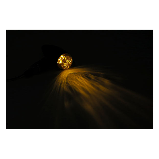 Micro bullet LED turn signals, black — 913959