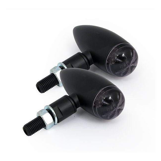 Micro bullet LED turn signals, black — 913959