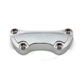 Handlebar top clamp, without skirt — Various 73-22 Big Twin; XL Sportster (Excl. FLT/Touring). With 1" diameter bars