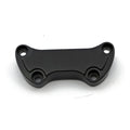 Handlebar clamp Low Scalloped, with skirt. Black