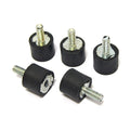 Isolating rubber mounting studs