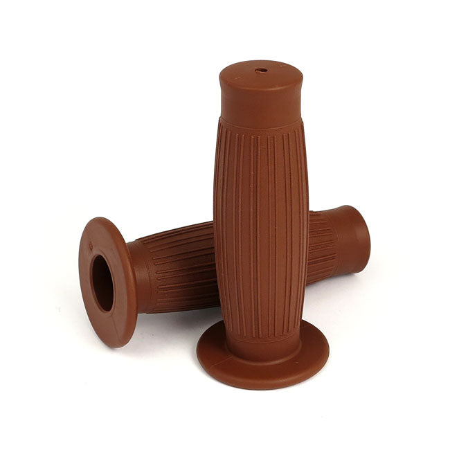 Gripster, handlebar grip set. Brown — 74-25 H-D with 1" diameter grip area