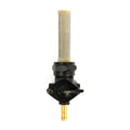 Petcock, late OEM style, down outlet — 75-06 Big Twin; XL Sportster (NU) (Excl. inj. models); customs with 75-up style threaded tanks