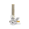 Petcock, late OEM style, right outlet — 75-06 Big Twin; XL Sportster (NU) (Excl. inj. models); customs with 75-up style threaded tanks