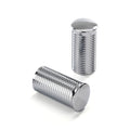 Kustom Tech, FL handlebar grip ends. Ribbed polished alu