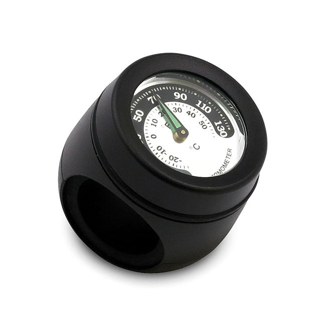 Handlebar mounted thermometer. Black