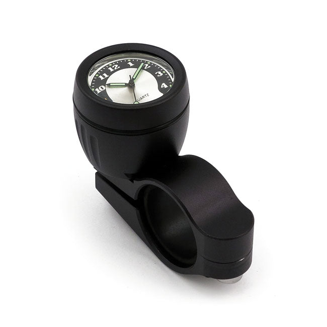 Handlebar mounted clock, black