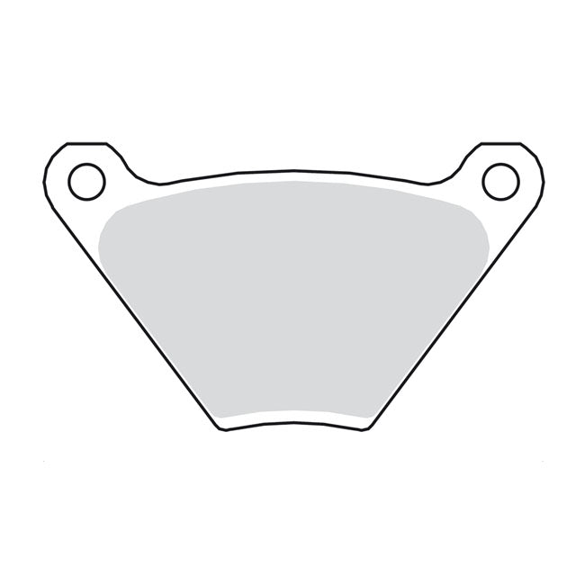EBC, brake pads. V-Pad semi sintered copper — Front: 1973 XL Sportster; FX; 72-84 FL.  Rear: 73-80 FL; 73-83 FX (NU)