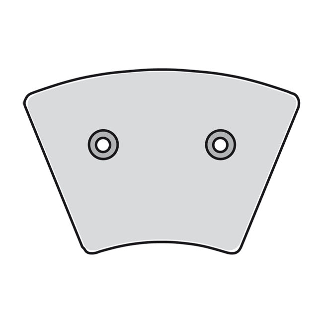 EBC, brake pad set. Organic — Front: 74-77 XL Sportster; FX (NU)