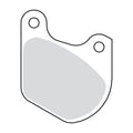 EBC, brake pad set. Organic — Front: 80-83 FLT/Touring;  Rear: 79-81 XL Sportster.