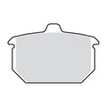EBC Double-H Sintered brake pads — Rear: 82-E87 XL Sportster; FXR; FXST; 84-85 FX; 83-86 FXWG (NU)