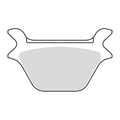 EBC Double-H Sintered brake pads — Rear: L87-99 Big Twin; Twin Cam; XL Sportster (excl. all FLT) (NU)