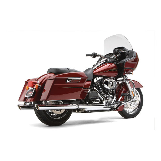 Cobra, 3" slip-on mufflers. Chrome — 95-16 FLT/Touring (Excl. 2010 Road & Street Glide) (NU)