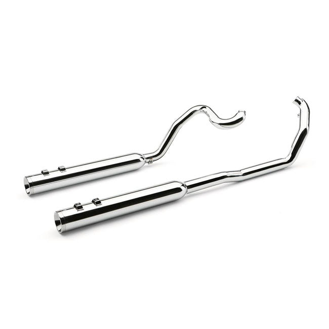 Cobra, True Dual head pipes. Chrome — 07-08 FLT/Touring (NU)