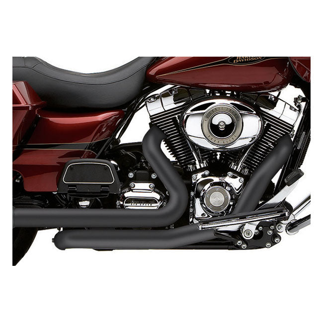 Cobra, independant dual head pipes with power port — 2009 FLT/Touring (NU)