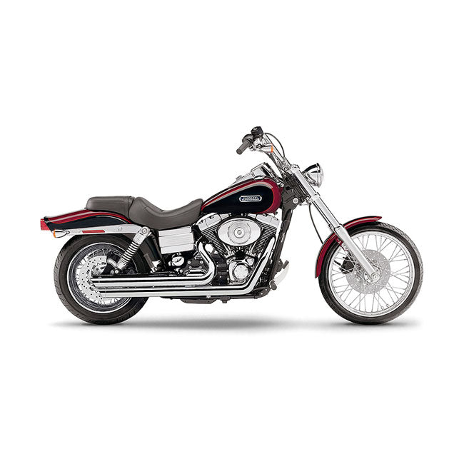 Cobra, Speedster SlashDown exhaust. Chrome — 06-11 Dyna (NU)