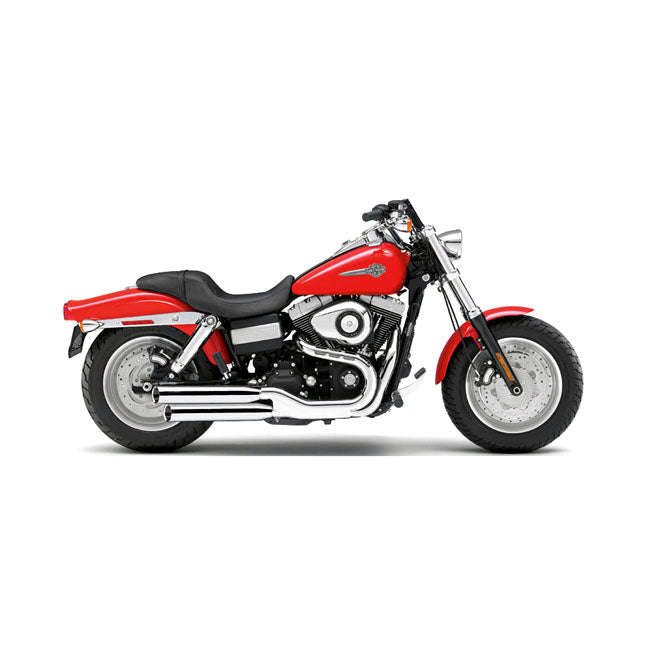 Cobra, 3" slip-on mufflers. Chrome — 08-16 FXDF Fat Bob; 10-16 FXDWG; 2016 FXDLS (NU)