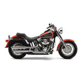 Cobra, 3" slip-on mufflers. Chrome — Softail: 07-16 FLSTC Heritage Classic; 08-11 FXCW/C Rocker/C; 13-16 FXSB Breakout; 07-16 FXST Softail Standard; 07-09 FXSTB Night Train; 07-17 FXSTC Softail Custom (NU)